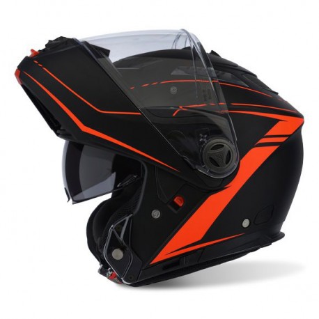 Airoh Casco Modular Moto Airoh PHANTOM S Beat Negro Naranja Talla M Helmet Casque 