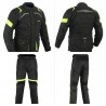 TRAJE DE CORDURA DE HOMBRE COMPUESTO POR CHAQUETA LVR68-HIGHWAY+PANTALONES UNISEX LVR44-VOYAGER USO INVIERNO VERANO MARCA LOVO®