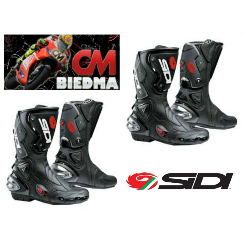 Sidi Genuino B2/De Lluvia/Vértigo Carrera De Motos Botas suelas-negro-tamaño 37-41 