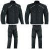 TRAJE DE CORDURA DE HOMBRE COMPUESTO POR CHAQUETA TRICAPA DE TODA ESTACIÓN LVE26-ELITE + PANTALONES UNISEX LVR70-HIGHWAY LOVO®