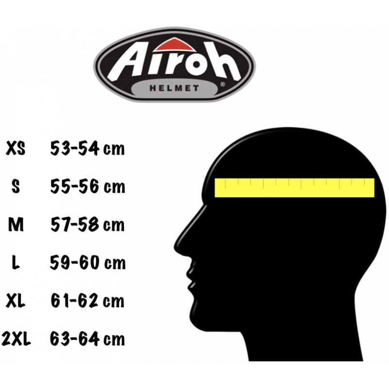 Casco integrale Airoh SPARK SHOGUN Yellow Matt - 94027