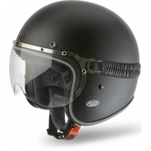 CASCO AIROH JET GARAGE COLOR NEGRO MATE