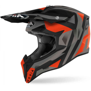 Casco Airoh Wraap Sequel - Gris/Naranja Mate