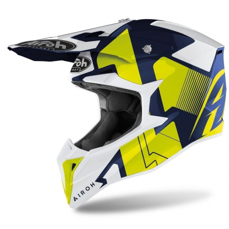 CASCO AIROH WRAAP RAZE AZUL BRILLO AZUL