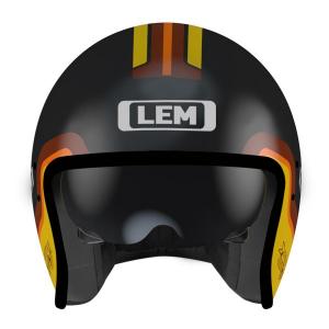 Casco Lem Sport Ece Bultaco Marron Amarillo