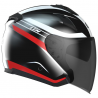 CASCO LEM QUICK ROJO NEGRO