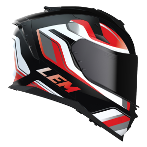 Casco LEM VZN Rojo Negro