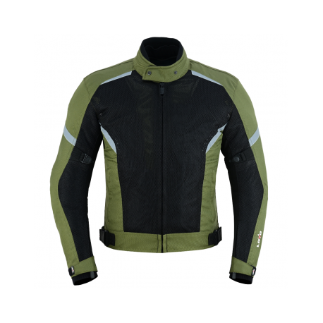 CHAQUETA DE MOTO LVK2N2-PRIMEX DE VERANO PERFORADA DE DOS CAPAS CON FORRO IMPERMEABLE DESMONTABLE PARA HOMBRE LOVO®