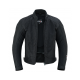 CHAQUETA DE MOTO LVKS90-LITE DE VERANO EN COLOR NEGRO COMPLETO CON DISEÑO PERFORADO Y SIN FORRO (HOMBRE) LOVO®