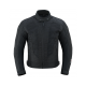 CHAQUETA DE MOTO LVKS90-LITE DE VERANO EN COLOR NEGRO COMPLETO CON DISEÑO PERFORADO Y SIN FORRO (HOMBRE) LOVO®