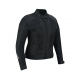 CHAQUETA DE MOTO LVKS96-LITE DE VERANO EN COLOR NEGRO COMPLETO CON DISEÑO PERFORADO Y SIN FORRO (MUJER) LOVO®