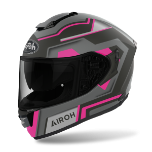 CASCO AIROH INTEGRAL ST.501 CUADRADO ROSA MATE