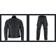 TRAJE DE HOMBRE COMPUESTO POR CHAQUETA CORTA DEPORTIVA CON PROTECCIONES LVF2B-FLEX + PANTALONES UNISEX LVR37-HIGHWAY LOVO®