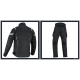 TRAJE DE HOMBRE COMPUESTO POR CHAQUETA CORTA DEPORTIVA CON PROTECCIONES LVF2B-FLEX + PANTALONES UNISEX LVR37-HIGHWAY LOVO®