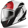 CASCO AIROH MODULAR REV19 PROTECTOR DE MENTÓN ROJO PLOMO BRILLO -TU