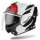 CASCO AIROH MODULAR REV19 PROTECTOR DE MENTÓN ROJO PLOMO BRILLO -TU