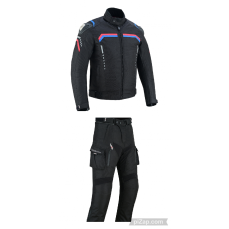 TRAJE DE CORDURA DE HOMBRE COMPUESTO POR CHAQUE LVF2R-FLEX + PANTALONES UNISEX LVF3B-CARGOFLEX USO INVIERNO VERANO LOVO®