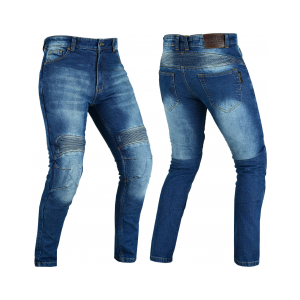 PANTALOMES VAQUEROS UNISEX DE MOTO REFORZADOS CON PROTECCIONES CE RESISTENTES A LA ABRASIÓN, PROTECCIONES DESMONTABLES LOVO®
