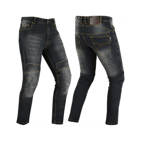 PANTALOMES VAQUEROS UNISEX DE MOTO REFORZADOS CON PROTECCIONES CE RESISTENTES A LA ABRASIÓN, PROTECCIONES DESMONTABLES LOVO®