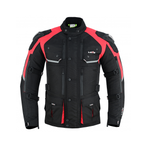 CHAQUETA PREMIUM 3/4 LVA41C_AFRIC-PRO / PARA MOTO DE TRES CAPAS, APTA PARA LAS CUATRO ESTACIONES, PARA HOMBRES LOVO®
