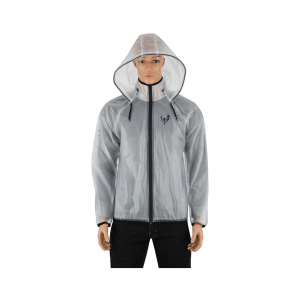 CHAQUETA IMPERMEABLE TRANSPARENTE MOTO CON CAPUCHA DESMONTABLE – UNISEX lovo®