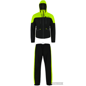 TRAJE DE LLUVIA COMPUESTO POR CHAQUETA IMPERMEABLE Y PANTALONES IMPERMEABLES UNISEX LOVO®
