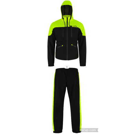 TRAJE DE LLUVIA COMPUESTO POR CHAQUETA IMPERMEABLE Y PANTALONES IMPERMEABLES UNISEX LOVO®