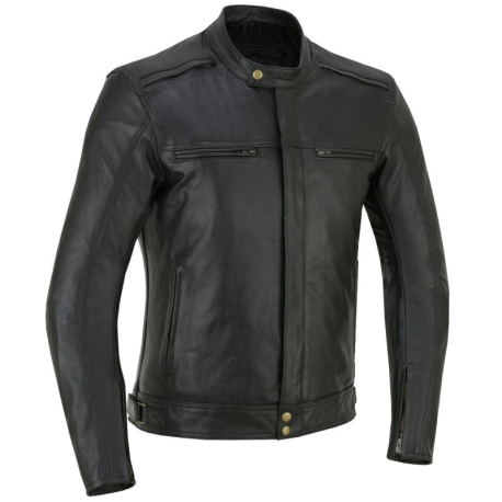Chaqueta de Moto de Piel de Vacuno Premium – Unisex, con Protectores CE en Hombros, Codos y Espalda LOVO®