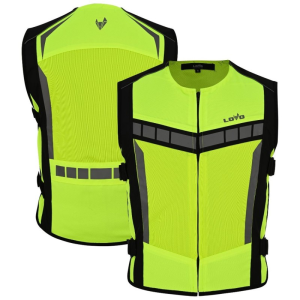 Chaleco de Moto de Alta Visibilidad de Doble Capa – Reflectante, Amarillo