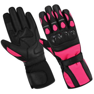 Guantes de invierno para moto de mujer – Impermeables Certificados CE Nivel 1 EN 13594:2015 // LvZt93-Fire LOVO®